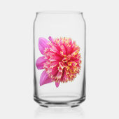 Roze Anemone Dahlia Bloom Bloemen Blikvorm Glas (Voorkant)