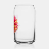 Roze Anemone Dahlia Bloom Bloemen Blikvorm Glas (Links)