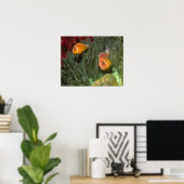 Roze anemonefish in Magnificant Zee Anemone Poster (Thuiskantoor)