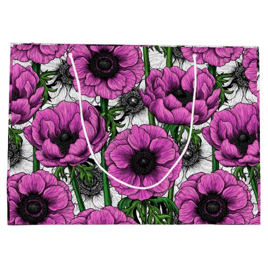 Roze anemontuin groot cadeauzakje (Achterkant)