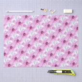 Roze anemoon botanische waterverf kunstweefsel pap tissuepapier (Craft)