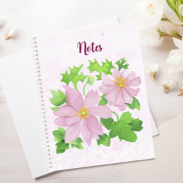 Roze anenoom notitieboek