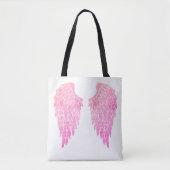Roze Angel Wings & White Draagtas (Voorkant)
