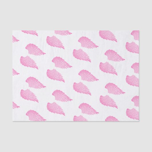  Roze Angel Wings & White Tissuepapier (Voorkant)