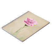 Roze Anjer Bloem Art Journal Notitieboek (Linkerzijde)
