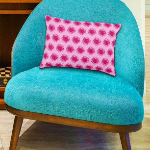 Roze anjer bloem naadloos patroon op accent kussen