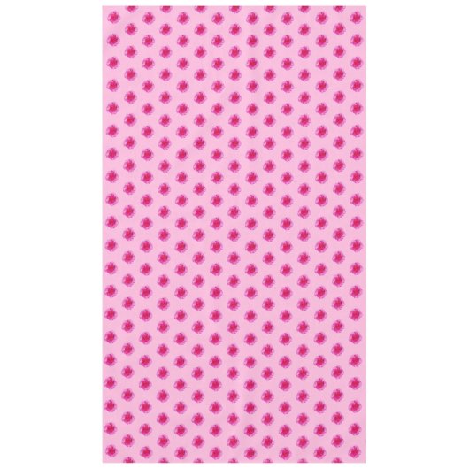 Roze anjer bloem naadloos patroon op tafelkleed (Voorkant)