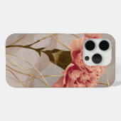 Roze Anjer Bloemig Goud Case-Mate iPhone Case (Achterkant (horizontaal))