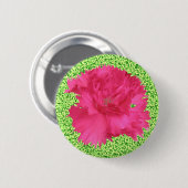 Roze anjer Button (Voorkant /achterkant)
