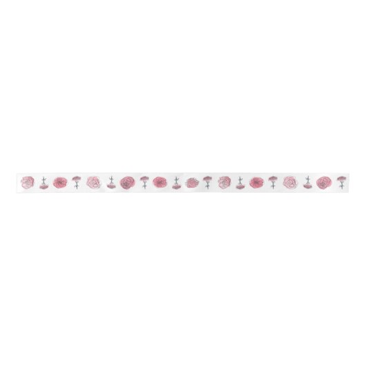 Roze anjer lint (Voorkant)
