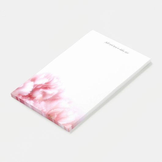 Roze anjer post-it® notes (Schuin)