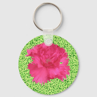 Roze anjer Sleutelhanger