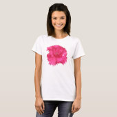 Roze anjer T Shirt (Voorkant volledig)