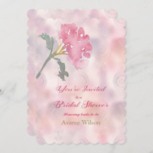 Roze anjer Vrijgezellenfeest Kaart