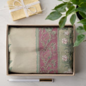 Roze anjerbloemen  ephematroon tissuepapier (Geschenk)