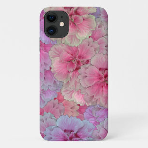 Roze anjers in  stijl iPhone 11 hoesje