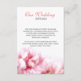 Roze anjers informatiekaartje