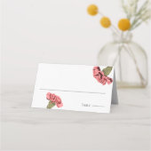 Roze Anjers Luxe Moderne Bloemen Bruiloft (Voorkant)