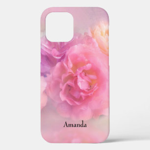 roze anjers stijlvolle fotografie iPhone 12 hoesje