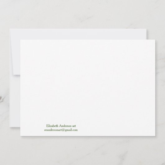 Roze anjers waterverf Flat Save the Date Card (Achterkant)