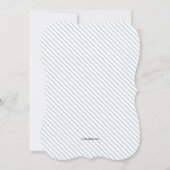 Roze Anker Banner Baby shower Uitnodiging (Achterkant)