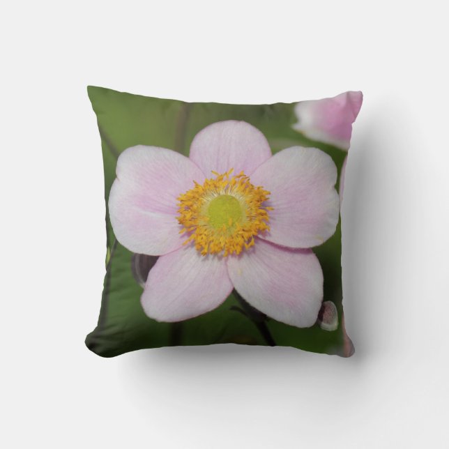 Roze annemon kussen (Voorkant)
