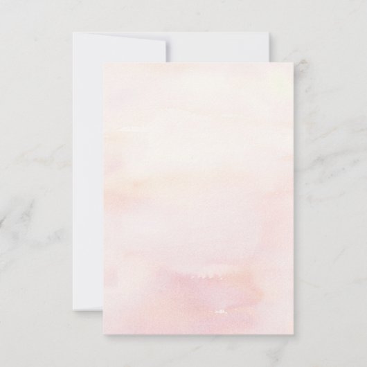 Roze Anthuriums en Pampas Grass Bruiloft RSVP (Achterkant)