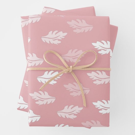 Roze Antiek lederen patroon Inpakpapier Vel (In situ)