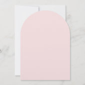 Roze Antiek Paris Monogram Uitnodiging (Achterkant)