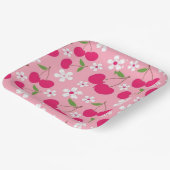 Roze appel papieren bordje (Gebogen)