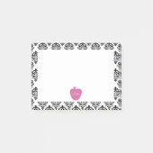 Roze Apple Damask-leraar Post-it® Notes (Voorkant)