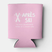 Roze Apres Ski Bachelorette-feestje Can Koeler (Voorkant)