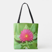 Roze Aptenia Bloem Canvas tas (Achterkant)