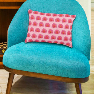 Roze aptenia ventilator naadloos patroon op accent kussen