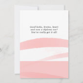 Roze Aquarel Afstudeercongratulaties 2 Foto Kaart (Achterkant)