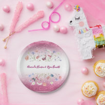 Roze Aquarel Bloem Bloem Bruiloft