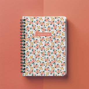 Roze Aquarel Bloementuin Persoonlijk Notitieboek