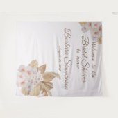 Roze Aquarel Boho Gedroogde Pampa Gras Bruiloft Wandkleed (Voorkant (horizontaal))