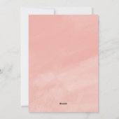 Roze Aquarel Hallelujah Kerstmis Feestdagenkaart (Achterkant)