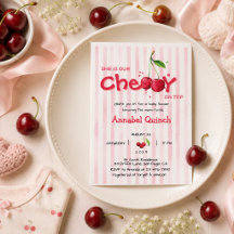 Roze Aquarel Kers op de Meisje Baby Shower