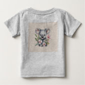 Roze aquarel koala verjaardag (Achterkant)