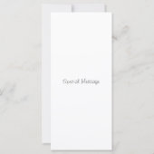 Roze aquarel, pen & inkt bloemstengelkaart kaart (Achterkant)