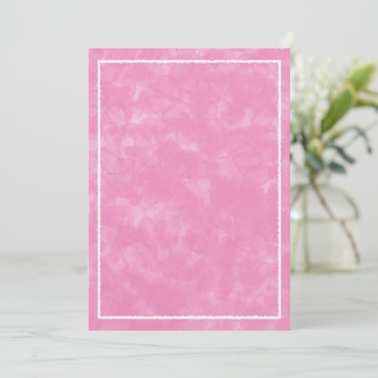 Roze Aquarel Rechthoekige Sjabloon voor Baby Showe Kaart (Staand voorkant)