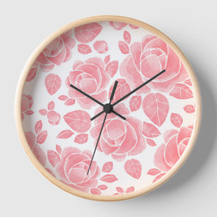 Roze Aquarel Roos - Romantische Bloemen