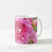 Roze aquarel Rozen Koffiemok (Voorkant rechts)