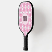 Roze argyle aangepaste monogram pickleballpaddle pickleball paddle (Links)