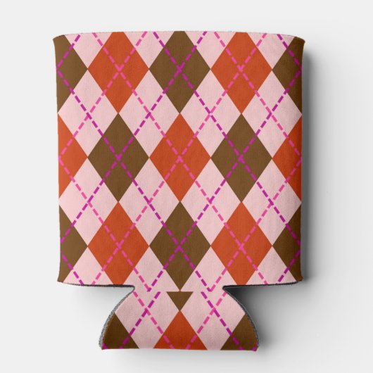 Roze Argyle Blikjeskoeler (Achterkant)