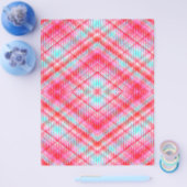 Roze Argyle Bulk Scrapbook Papier Pagina's Flyer (Enkel)