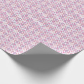 Roze Argyle Cadeaupapier (Hoek)