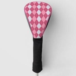 Roze Argyle Golfheadcover